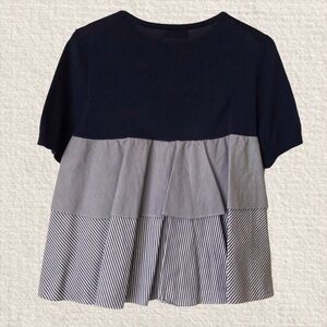 VINEYARD VINES Knitted Tee with Ruffles